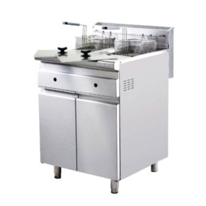 Bếp chiên nhúng đôi dùng gas có chân đứng Berjaya FSGDF 11D