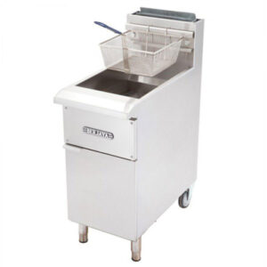 Bếp chiên nhúng đơn dùng gas có chân đứng Berjaya GDFE1BFS-17