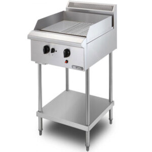 Bếp nửa phẳng nửa nhám dùng gas có chân đứng Berjaya GG2BHRFS-17